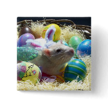 Easter Rat pin buttons by itsaratsworld Easter Rat pin buttons