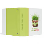 Easter Recipes binder