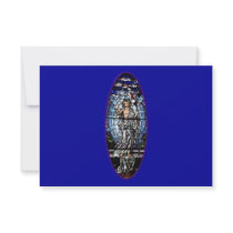 Easter: Resurrection of Christ stained glass Custom Invitation
