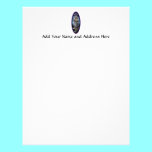 Easter: Resurrection of Christ stained glass letterhead