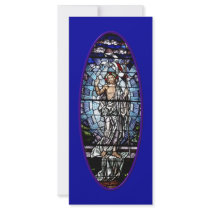 Easter: Resurrection of Christ stained glass Rack Card Design