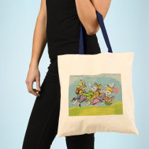 Easter Running Pastel Rabbits bags