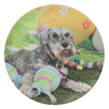 Easter - Schnauzer - Fergie Party Plates