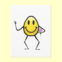Easter Smiley postcards
