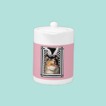 Easter - Some Bunny Loves You  Australian Shepherd teapots