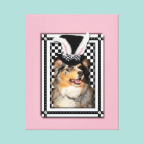 Easter - Some Bunny Loves You  Australian Shepherd canvas prints