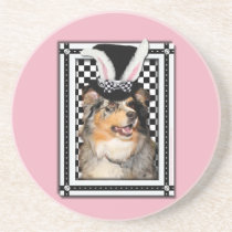 Easter - Some Bunny Loves You  Australian Shepherd coasters