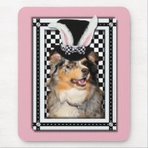 Easter - Some Bunny Loves You  Australian Shepherd mousepads