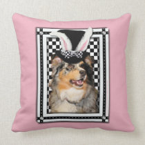 Easter - Some Bunny Loves You  Australian Shepherd pillows