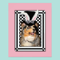 Easter - Some Bunny Loves You  Australian Shepherd posters