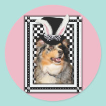 Easter - Some Bunny Loves You  Australian Shepherd stickers