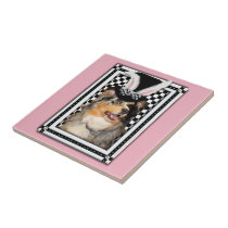 Easter - Some Bunny Loves You  Australian Shepherd tiles
