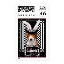 Easter - Some Bunny Loves You - Basenji Postage Stamp