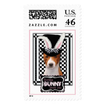 Easter - Some Bunny Loves You - Basenji Postage Stamps