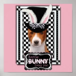Easter - Some Bunny Loves You - Basenji Poster