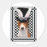 Easter - Some Bunny Loves You - Basenji Stickers