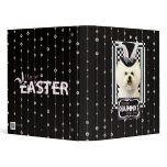 Easter - Some Bunny Loves You - Bichon Frise 3 Ring Binders