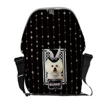 Easter - Some Bunny Loves You - Bichon Frise Courier Bags