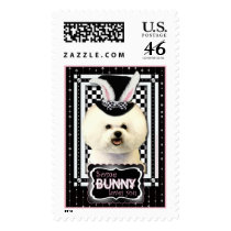 Easter - Some Bunny Loves You - Bichon Frise Postage Stamp