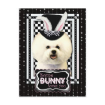 Easter - Some Bunny Loves You - Bichon Frise Post Cards