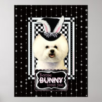 Easter - Some Bunny Loves You - Bichon Frise Poster