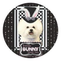 Easter - Some Bunny Loves You - Bichon Frise Sticker