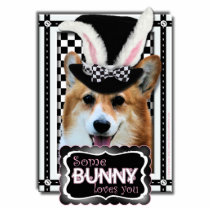 Easter - Some Bunny Loves You - Corgi Owen Photo Sculptures