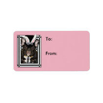 Easter - Some Bunny Loves You - French Bulldog Personalized Address Labels