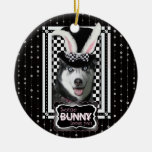 Easter - Some Bunny Loves You - Husky Christmas Tree Ornament