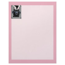 Easter - Some Bunny Loves You - Labrador - Black Customized Letterhead