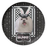 Easter - Some Bunny Loves You - Maltese Dinner Plate