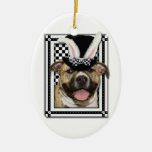 Easter - Some Bunny Loves You - Pitbull Christmas Tree Ornament