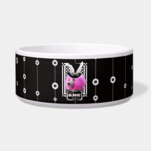 Easter - Some Bunny Loves You - Poodle - Pink Dog Bowl