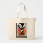 Easter - Some Bunny Loves You - Poodle - Red Canvas Bag