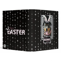 Easter - Some Bunny Loves You - Rottweiler 3 Ring Binder