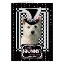 Easter - Some Bunny Loves You - Westie Card