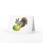 Easter Squirrel with  Rainbow Egg Card cards