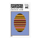 Easter Stamps  Decorated Chocolate Egg on Lavender