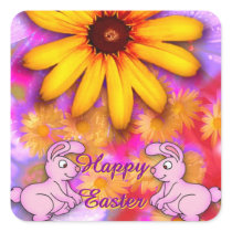 Easter Square Stickers