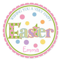 EASTER Stickers With PolksDots