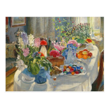 Easter Table Post Card