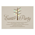 Easter Tree Easter Party Invitation invitations