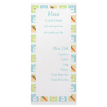 Easter Trio Menu Card Rack Card
