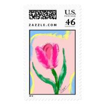 Easter Tulip Postage Stamp