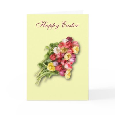 Easter Tulips Card by Oceanlu