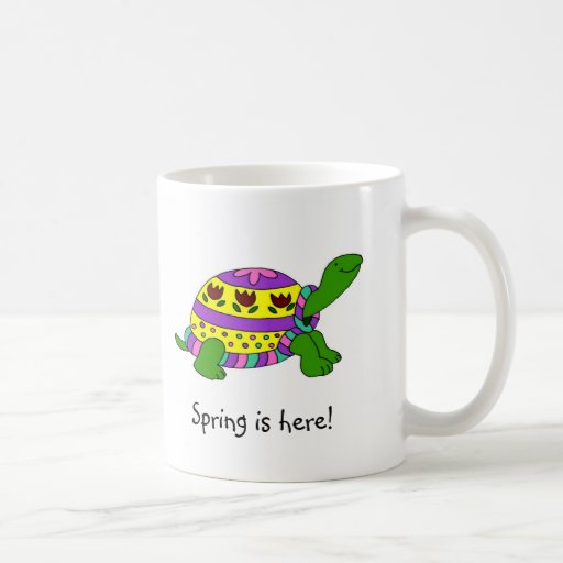 Easter turtle coffee mugs