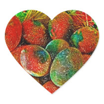 EASTER WREATH BASKET HEART STICKER