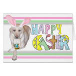Easter Yellow Labrador Retriever Card