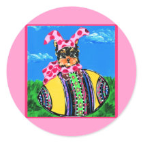 Easter Yorkie Poo stickers