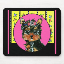 Easter Yorkie Poos mousepads